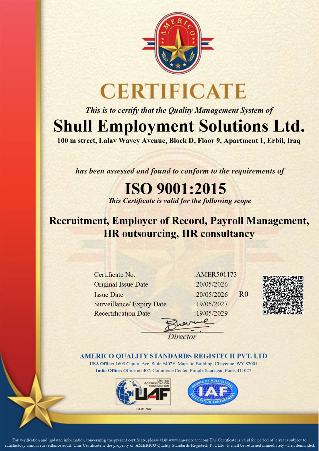 Jobs in Iraq - EOR | HR solutions | Outsourcing | Recruitment | Payroll